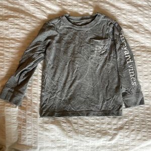 Vineyard vines long sleeve grey shirt 3T